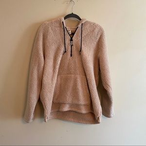 VS PINK Sherpa Hooded Zip Jacket